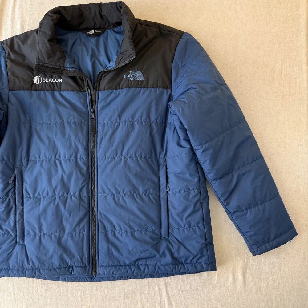 The North Face XL Everyday Insulated Puffer Jacket Shady Blue Black